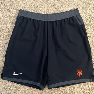 Nike Men’s XL SF Giants Shorts - Black/Gray Dri-Fit